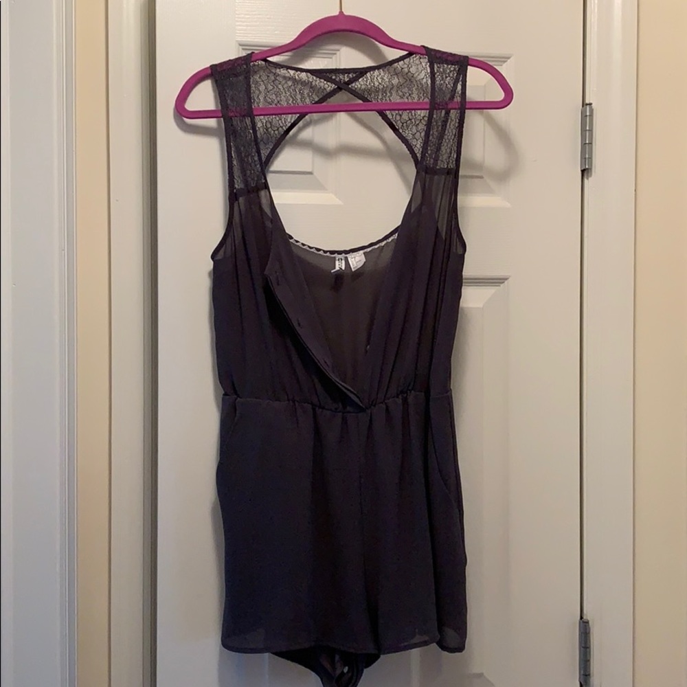 Gray Summer Romper